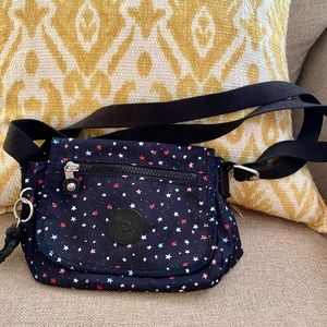 Fun Kipling crossbody bag! Blue with stars